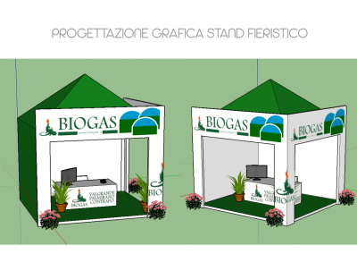 Biogas fiera stand 3D