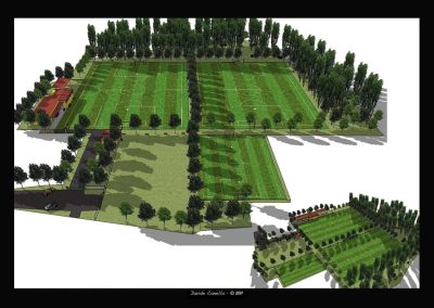 Ricostruzione 3D dell'Impianto sportivo