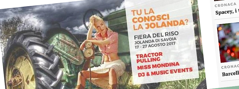 Tu la conosci la Jolanda? La pubblicità definita sessista è sbagliata per altri aspetti!