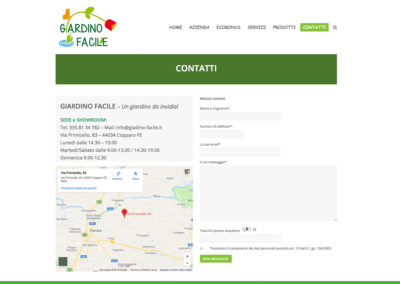 Sito web Giardino Facile